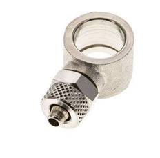 6x4 & G1/4'' Nickel plated Brass Banjo Push-on Fitting [2 Pieces]