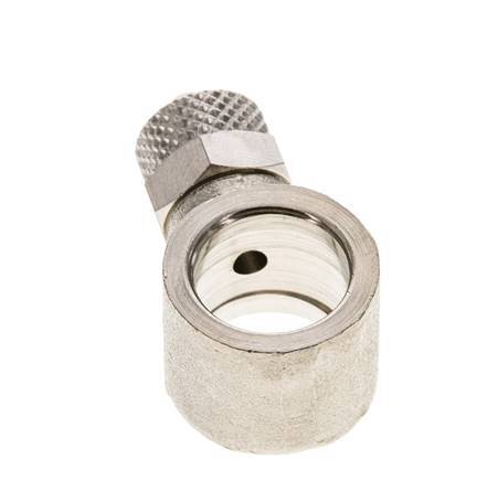 6x4 & G1/4'' Nickel plated Brass Banjo Push-on Fitting [2 Pieces]