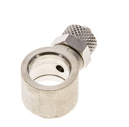 6x4 & G1/4'' Nickel plated Brass Banjo Push-on Fitting [2 Pieces]