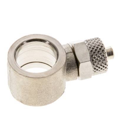 6x4 & G1/4'' Nickel plated Brass Banjo Push-on Fitting [2 Pieces]