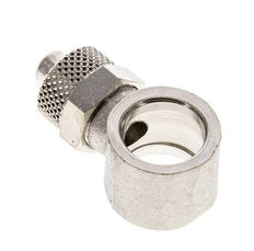 8x6 & G1/4'' Raccord Banjo à poussoir en laiton nickele [2 Pièces]