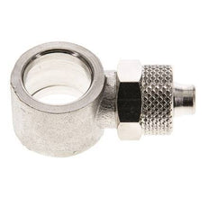 8x6 & G1/4'' Raccord Banjo à poussoir en laiton nickele [2 Pièces]