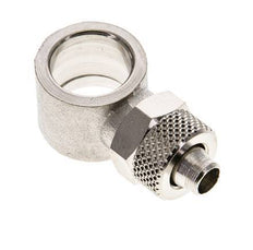 8x6 & G1/4'' Raccord Banjo à poussoir en laiton nickele [2 Pièces]