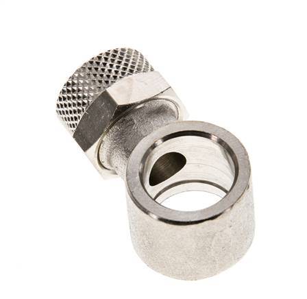 10x8 & G1/4'' Raccord Banjo à poussoir en laiton nickele [2 Pièces]