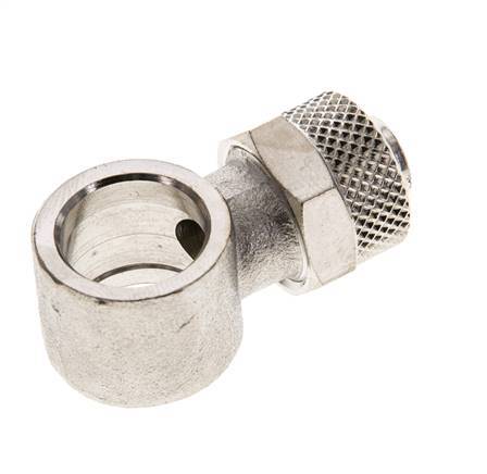 10x8 & G1/4'' Raccord Banjo à poussoir en laiton nickele [2 Pièces]
