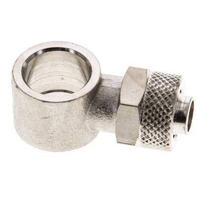10x8 & G1/4'' Raccord Banjo à poussoir en laiton nickele [2 Pièces]