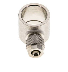 6x4 & G3/8'' Raccord Banjo à poussoir en laiton nickele [2 Pièces]