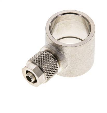 6x4 & G3/8'' Raccord Banjo à poussoir en laiton nickele [2 Pièces]