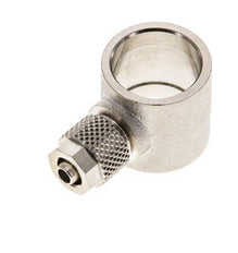 6x4 & G3/8'' Raccord Banjo à poussoir en laiton nickele [2 Pièces]