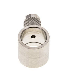 6x4 & G3/8'' Raccord Banjo à poussoir en laiton nickele [2 Pièces]