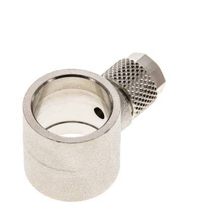 6x4 & G3/8'' Raccord Banjo à poussoir en laiton nickele [2 Pièces]