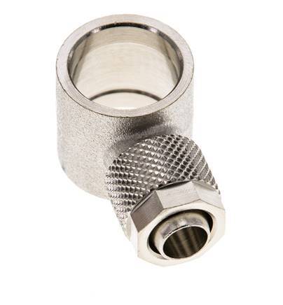 10x8 & G3/8'' Raccord Banjo à poussoir en laiton nickele [2 Pièces]