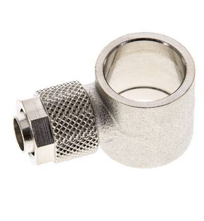 10x8 & G3/8'' Raccord Banjo à poussoir en laiton nickele [2 Pièces]