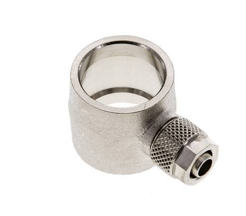 8x6 & G1/2'' Raccord Banjo à poussoir en laiton nickele [2 Pièces]