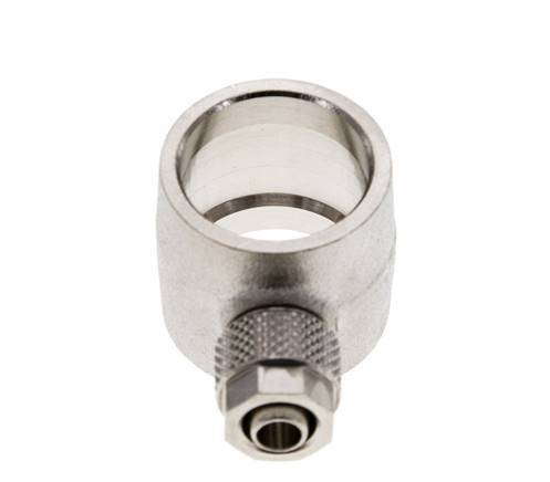 8x6 & G1/2'' Raccord Banjo à poussoir en laiton nickele [2 Pièces]