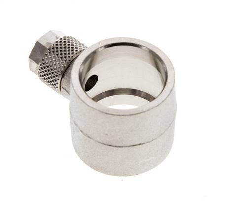 8x6 & G1/2'' Raccord Banjo à poussoir en laiton nickele [2 Pièces]