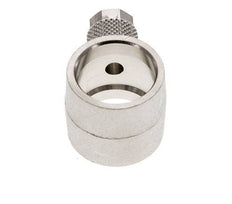 8x6 & G1/2'' Raccord Banjo à poussoir en laiton nickele [2 Pièces]
