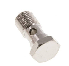 1-way nickel-plated Brass Banjo Bolt with G1/4'' Male Threads L28mm [2 Pieces]