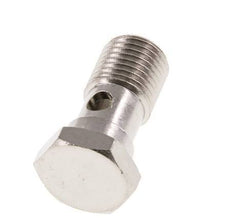 1-way nickel-plated Brass Banjo Bolt with G1/4'' Male Threads L28mm [2 Pieces]