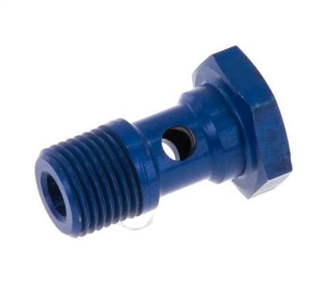 1-way Aluminum Banjo Bolt with G1/8'' Male Threads L19mm [5 Pieces]