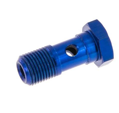 1-way Aluminum Banjo Bolt with G1/8'' Male Threads L23mm [5 Pieces]