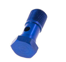 Boulon banjo en aluminium à 1 voie avec filetage mâle G1/8'' L23mm [5 pièces].