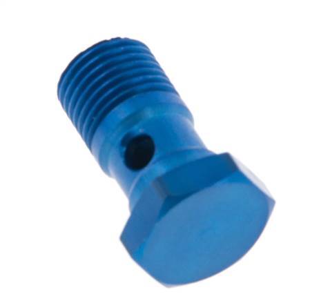 1-way Aluminum Banjo Bolt with G1/4'' Male Threads L25mm [5 Pieces]