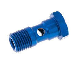 Boulon Banjo 1 voie en aluminium avec filetage mâle G1/4'' L30mm [2 pièces]