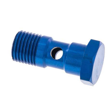 Boulon Banjo 1 voie en aluminium avec filetage mâle G1/4'' L30mm [2 pièces]