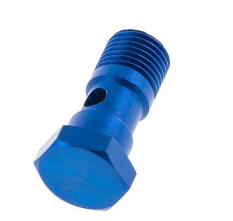 Boulon Banjo 1 voie en aluminium avec filetage mâle G1/4'' L30mm [2 pièces]