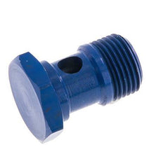 Boulon Banjo 1 voie en aluminium avec filetage mâle G3/8'' L25mm [2 Pièces]