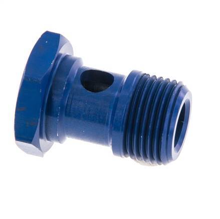 Boulon Banjo 1 voie en aluminium avec filetage mâle G3/8'' L25mm [2 Pièces]