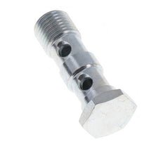 Boulon banjo en acier zingué à 2 voies avec filetage mâle G1/4'' L41.5mm [2 Pièces]