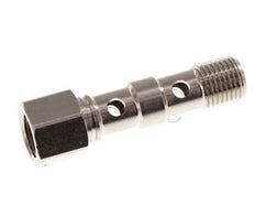 2-way nickel-plated Brass Banjo Bolt with G1/4'' Male and Female Threads L46.7mm [2 Pieces]