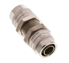 11.6x9 Raccord droit Push-on en laiton nickele Bulkhead