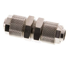 Raccord droit Push-on en laiton nickele 12x10 - Bulkhead