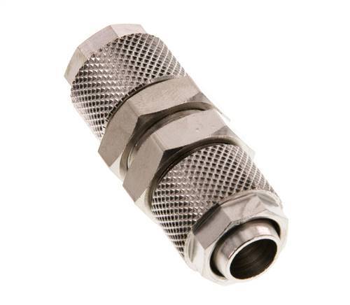 Raccord droit Push-on en laiton nickele 12x10 - Bulkhead
