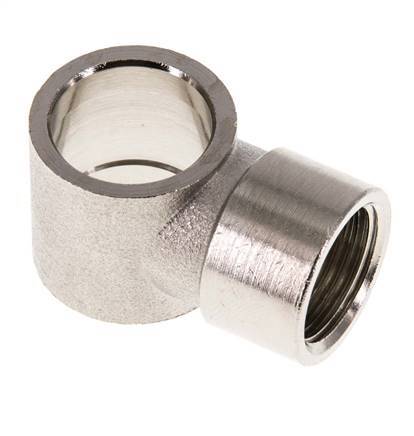 G3/8'' Raccord Banjo en laiton nickelé avec filetage femelle [2 Pièces]