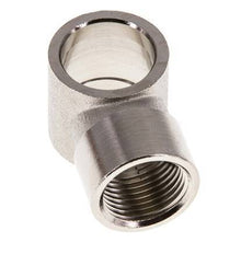 G3/8'' Raccord Banjo en laiton nickelé avec filetage femelle [2 Pièces]
