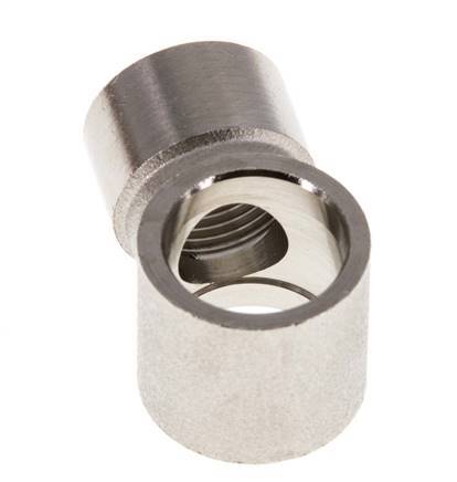 G3/8'' Raccord Banjo en laiton nickelé avec filetage femelle [2 Pièces]