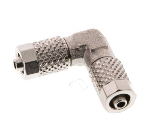 5x3 Nickel plated Brass Elbow Push-on Fitting [2 Pieces]