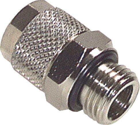 6x4 & G1/4'' Nickel plated Brass Straight Push-on Fitting with Male Threads FKM [5 Pieces]