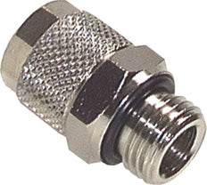 6x4 & G1/4'' Nickel plated Brass Straight Push-on Fitting with Male Threads FKM [5 Pieces]