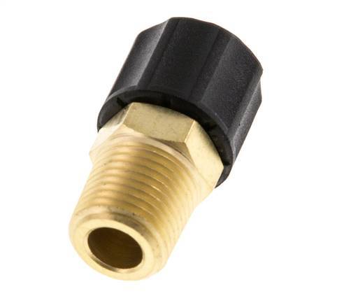 6x4 & 1/8''NPT Raccord Poussoir Droit en Laiton avec Filets Mâles [2 Pièces]