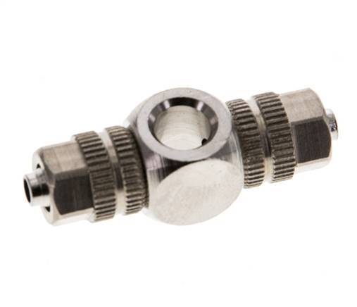 4.3x3 & M5 Laiton nickele Banjo Tee Push-on Fitting [2 Pieces]