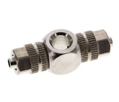 4.3x3 & M5 Laiton nickele Banjo Tee Push-on Fitting [2 Pieces]
