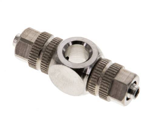 4.3x3 & M5 Laiton nickele Banjo Tee Push-on Fitting [2 Pieces]