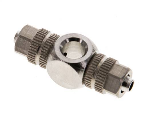 4.3x3 & M5 Laiton nickele Banjo Tee Push-on Fitting [2 Pieces]