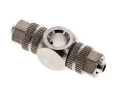 4.3x3 & M5 Laiton nickele Banjo Tee Push-on Fitting [2 Pieces]