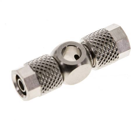 6x4 & M5 laiton nickele Banjo Tee Push-on Fitting [2 Pieces]